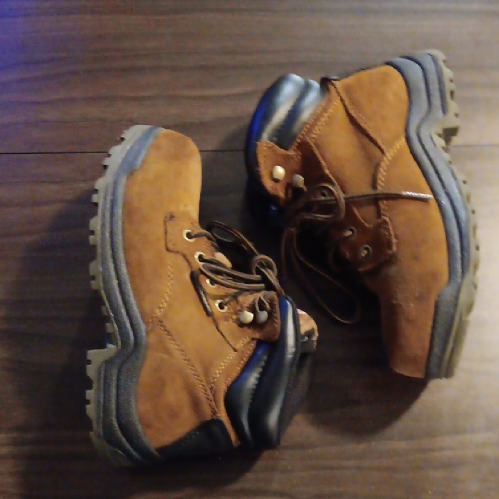 Brown and Black Hiking Boots